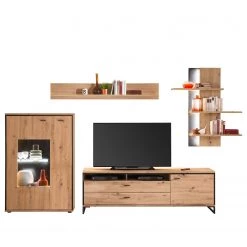 Loftscape Ensemble meubles TV Buena II (4 élém.) - Imitation planches de chêne / Anthracite 24 Loftscape Ensemble meubles TV Buena II (4 élém.) - Imitation planches de chêne / Anthracite -Meubles TV muraux Soldes 1000207681 200305 06214600067 DETAILS P000000001000207681