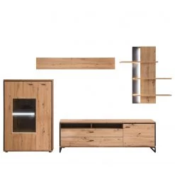 Loftscape Ensemble meubles TV Buena II (4 élém.) - Imitation planches de chêne / Anthracite 25 Loftscape Ensemble meubles TV Buena II (4 élém.) - Imitation planches de chêne / Anthracite -Meubles TV muraux Soldes 1000207681 200305 06214600068 DETAILS P000000001000207681