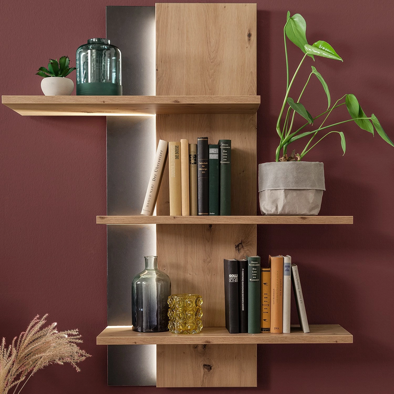 Loftscape Ensemble meubles TV Buena II (4 élém.) - Imitation planches de chêne / Anthracite 19 Loftscape Ensemble meubles TV Buena II (4 élém.) - Imitation planches de chêne / Anthracite – Image 17