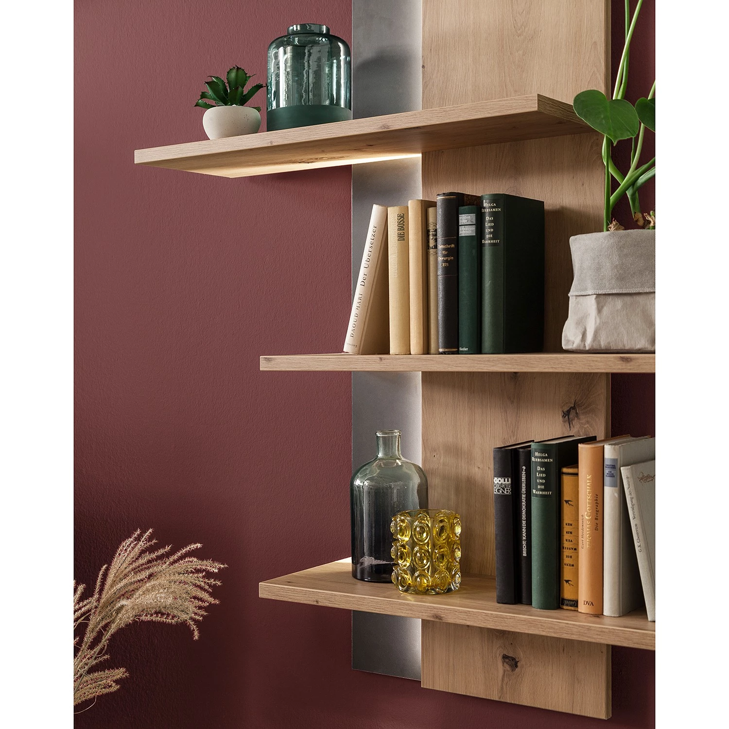 Loftscape Ensemble meubles TV Buena II (4 élém.) - Imitation planches de chêne / Anthracite 20 Loftscape Ensemble meubles TV Buena II (4 élém.) - Imitation planches de chêne / Anthracite – Image 18