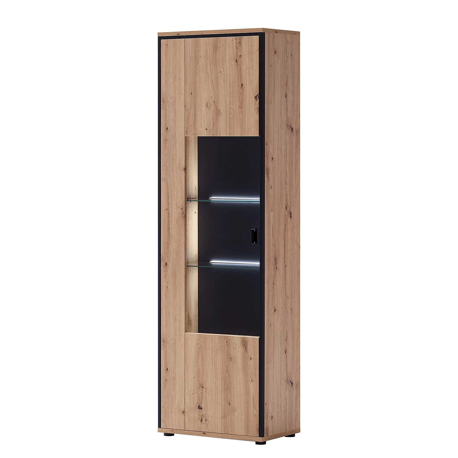 Loftscape Ensemble meubles TV Buena III (4 élém.) - Imitation planches de chêne / Anthracite 8 Loftscape Ensemble meubles TV Buena III (4 élém.) - Imitation planches de chêne / Anthracite – Image 6