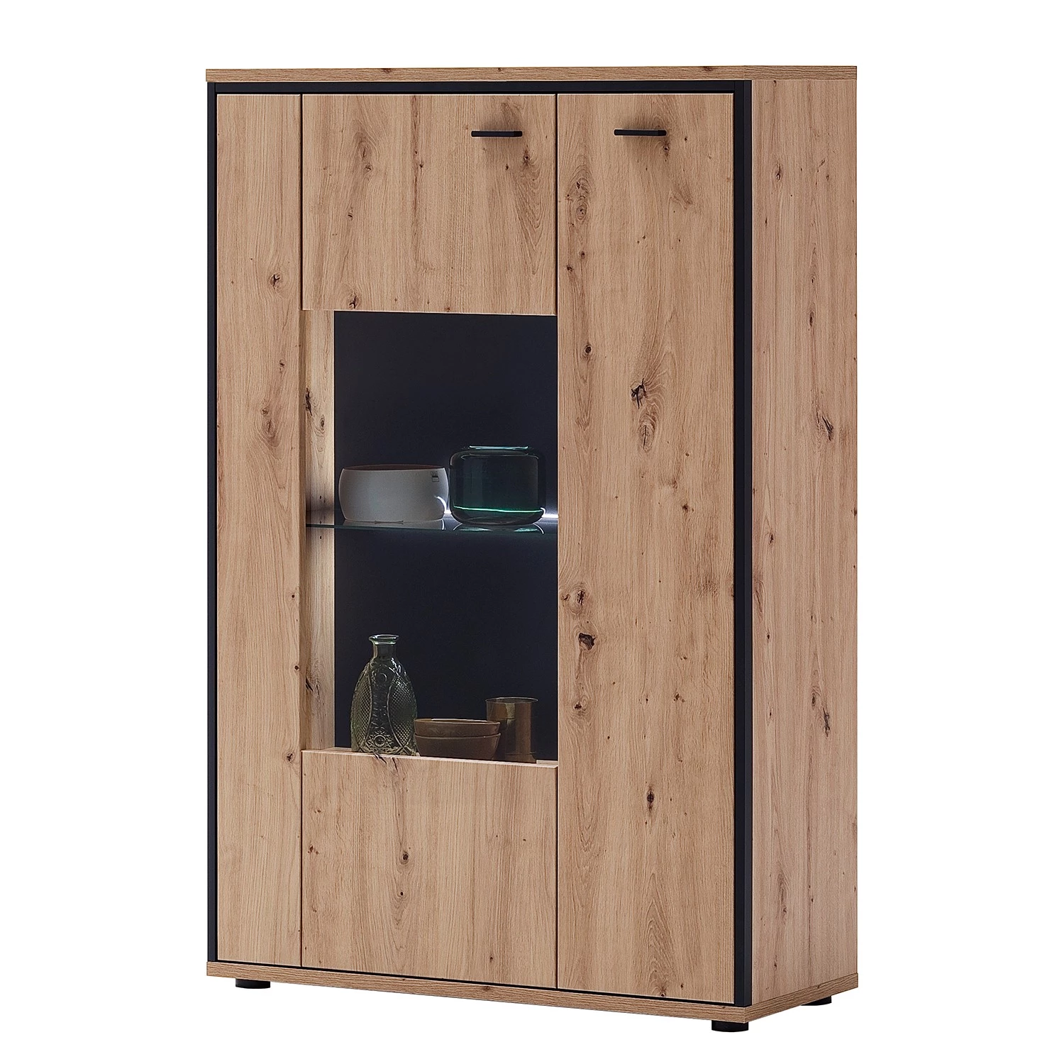 Loftscape Ensemble meubles TV Buena III (4 élém.) - Imitation planches de chêne / Anthracite 12 Loftscape Ensemble meubles TV Buena III (4 élém.) - Imitation planches de chêne / Anthracite – Image 10