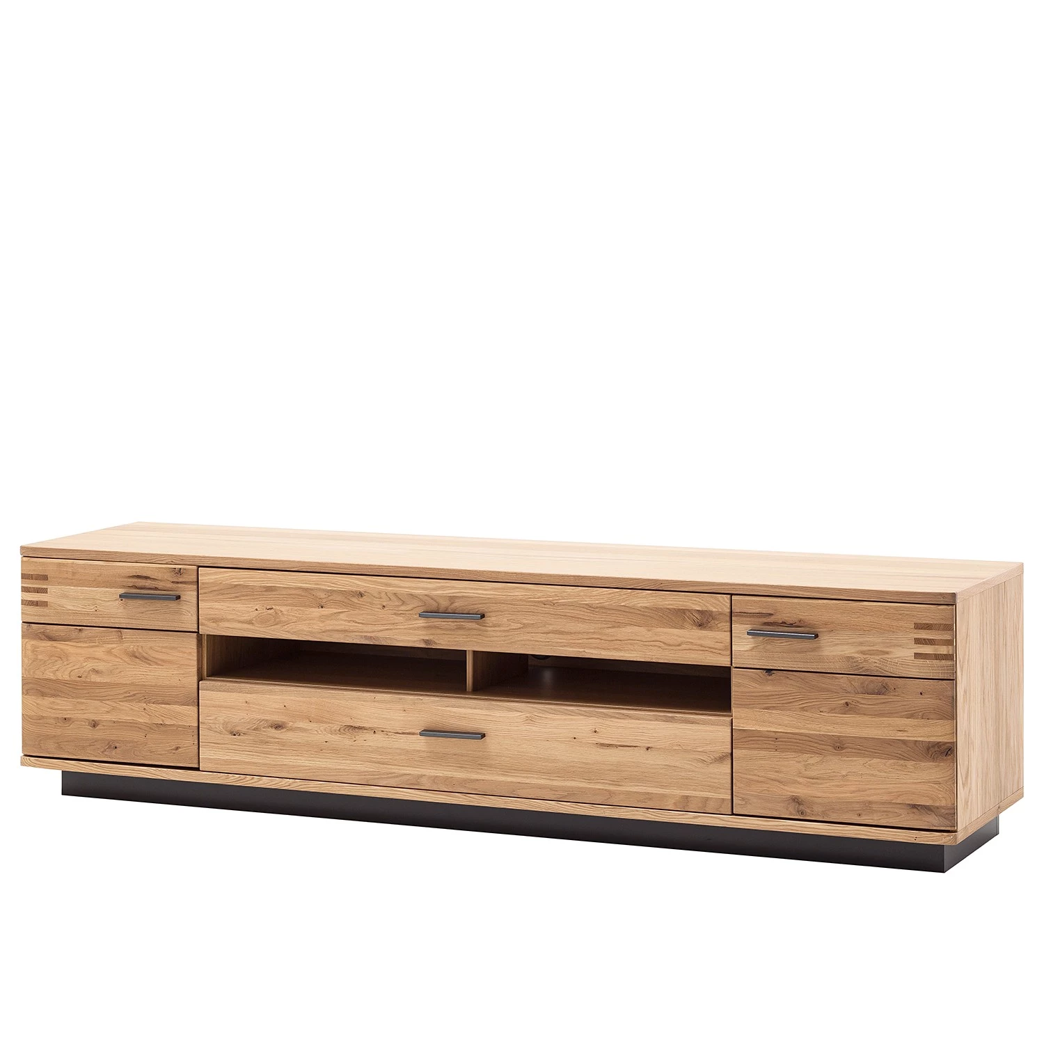 Loftscape Ensemble meubles TV Salvo I (3 élém.) - Partiellement en chêne massif - Planches de chêne Bianco / Gris 10 Loftscape Ensemble meubles TV Salvo I (3 élém.) - Partiellement en chêne massif - Planches de chêne Bianco / Gris – Image 8