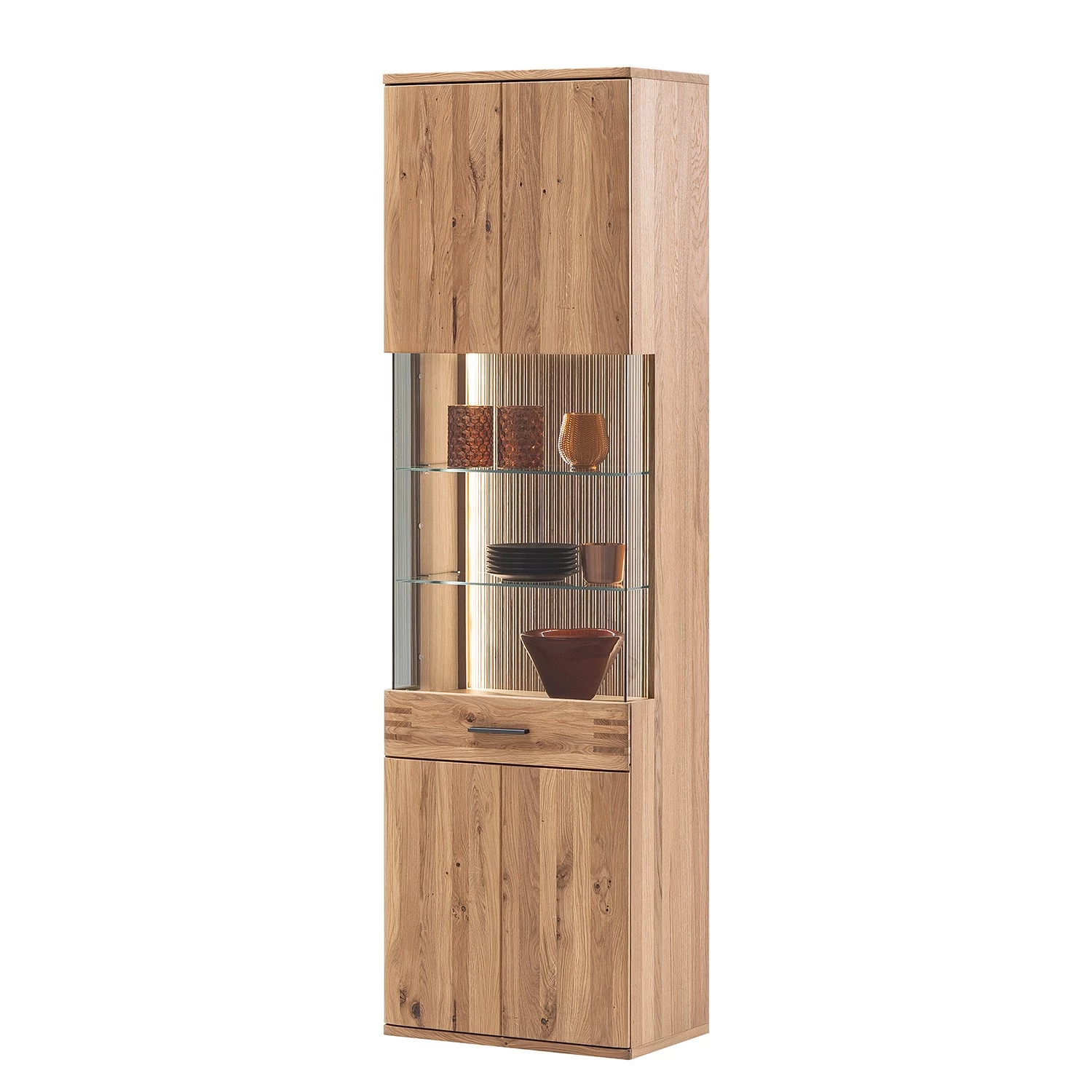 Loftscape Ensemble meubles TV Salvo I (3 élém.) - Partiellement en chêne massif - Planches de chêne Bianco / Gris 15 Loftscape Ensemble meubles TV Salvo I (3 élém.) - Partiellement en chêne massif - Planches de chêne Bianco / Gris – Image 13