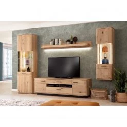 Loftscape Ensemble meubles TV Salvo I (4 élém.) - Partiellement en chêne massif - Planches de chêne Bianco / Gris -Meubles TV muraux Soldes 1000207684 200305 06214900116 MOOD DETAILS P000000001000207684 mood