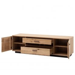 Loftscape Ensemble meubles TV Salvo I (4 élém.) - Partiellement en chêne massif - Planches de chêne Bianco / Gris -Meubles TV muraux Soldes 1000207684 200305 06215000124 DETAILS P000000001000207684