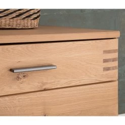 Loftscape Ensemble meubles TV Salvo I (4 élém.) - Partiellement en chêne massif - Planches de chêne Bianco / Gris -Meubles TV muraux Soldes 1000207684 200305 06215000132 DETAILS P000000001000207684