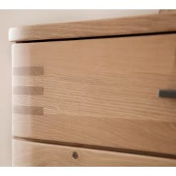 Loftscape Ensemble meubles TV Salvo I (4 élém.) - Partiellement en chêne massif - Planches de chêne Bianco / Gris -Meubles TV muraux Soldes 1000207684 200305 06215000133 DETAILS P000000001000207684