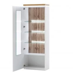 Loftscape Ensemble meubles TV Mundai I (3 élém.) - Avec éclairage  - Blanc / Imitation chêne de Wotan -Meubles TV muraux Soldes 1000210795 200430 14331500043 DETAILS P000000001000210795