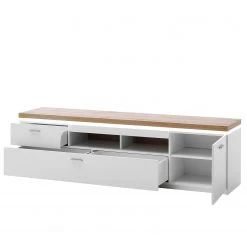 Loftscape Ensemble meubles TV Mundai I (3 élém.) - Avec éclairage  - Blanc / Imitation chêne de Wotan -Meubles TV muraux Soldes 1000210795 200430 14331800046 DETAILS P000000001000210795