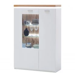 Loftscape Ensemble meubles TV Mundai II (3 élém.) - Avec éclairage  - Blanc / Imitation chêne de Wotan -Meubles TV muraux Soldes 1000210798 200430 14332600056 DETAILS P000000001000210798