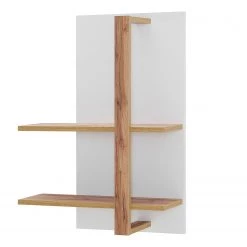 Loftscape Ensemble meubles TV Mundai II (3 élém.) - Avec éclairage  - Blanc / Imitation chêne de Wotan -Meubles TV muraux Soldes 1000210798 200430 14333500061 DETAILS P000000001000210798