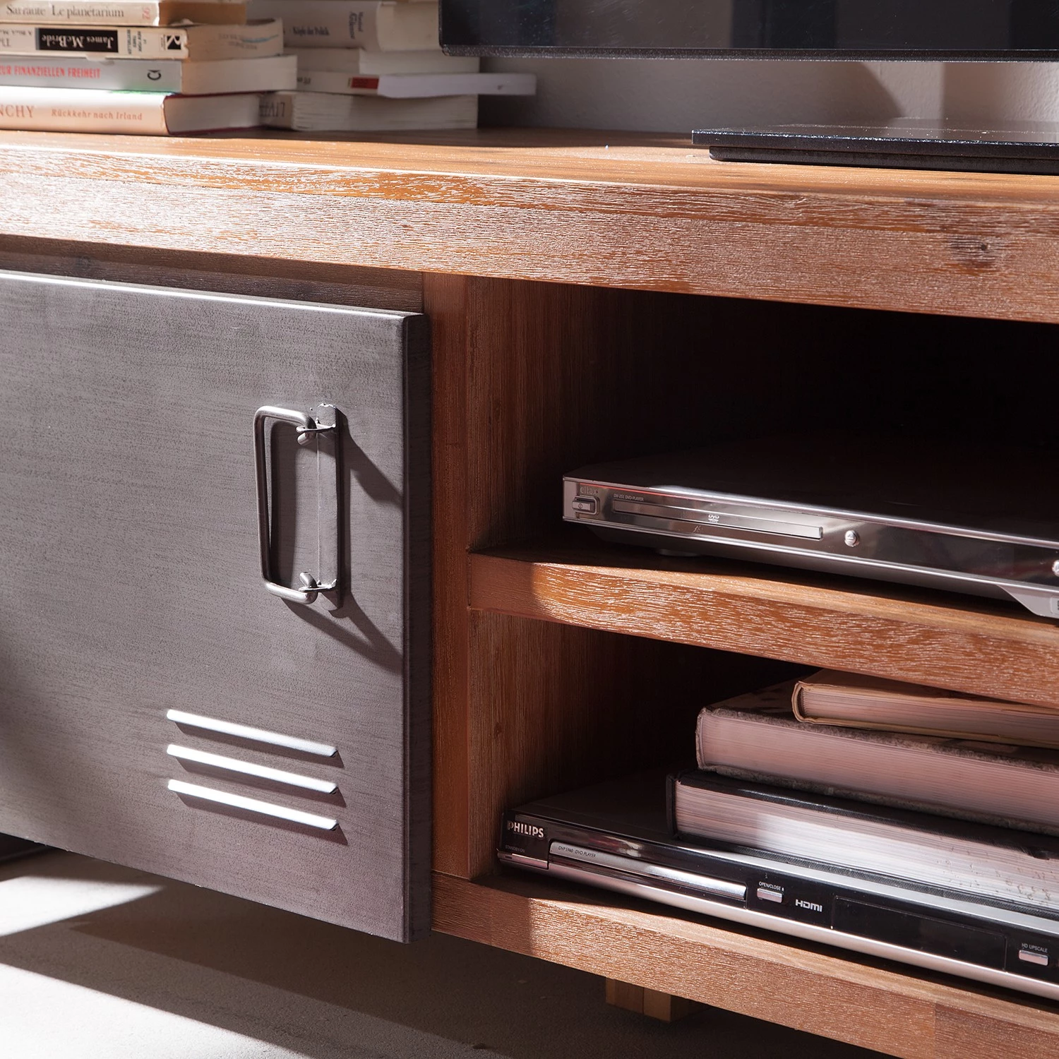 Ars manufacti Meubles TV Manchester III (3 éléments) - Acacia massif / Métal - Acacia / Anthracite 17 Ars manufacti Meubles TV Manchester III (3 éléments) - Acacia massif / Métal - Acacia / Anthracite – Image 15