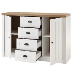 Norrwood Meubles TV muraux Proville IV (4 élém.) - Imitation chêne blanc / Imitation chêne -Meubles TV muraux Soldes 1000214306 200527 07010800129 DETAILS P000000001000214306