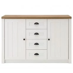 Norrwood Meubles TV muraux Proville IV (4 élém.) - Imitation chêne blanc / Imitation chêne -Meubles TV muraux Soldes 1000214306 200527 07011000130 DETAILS P000000001000214306