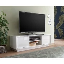 LC Spa Ensemble meubles TV Ice II (3 éléments) - Blanc brillant -Meubles TV muraux Soldes 1000216805 220531 021 MOOD DETAILS P000000001000216805 mood