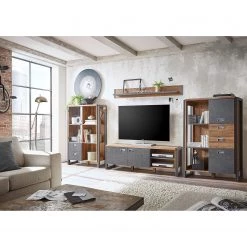 Ars manufacti Ensemble meubles TV Marton II (4 élém.) - Imitation chêne Stirling / Anthracite