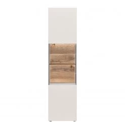 GWINNER Ensemble meubles TV Misano II (3 élém.) - Placage en bois véritable / Verre - Planches de chêne / Gris - Blanc / Chêne sauvage - Sans éclairage -Meubles TV muraux Soldes 1000218319 200828 11265200058 DETAILS P000000001000218319