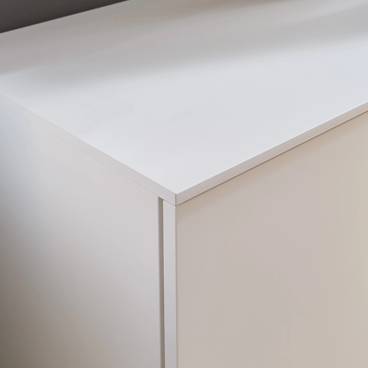 GWINNER Ensemble meubles TV Misano I (3 élém.) - Placage en bois véritable / Verre - Planches de chêne / Gris - Blanc / Chêne sauvage - Avec éclairage 11 GWINNER Ensemble meubles TV Misano I (3 élém.) - Placage en bois véritable / Verre - Planches de chêne / Gris - Blanc / Chêne sauvage - Avec éclairage – Image 9