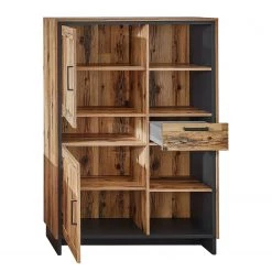 Ridgevalley Ensemble meubles TV Priay III (4 élém.) - Avec éclairage - Imitation mélèze / Graphite -Meubles TV muraux Soldes 1000221769 200831 14271800038 DETAILS P000000001000221769