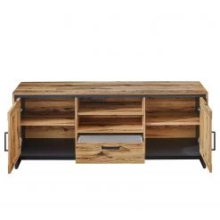 Ridgevalley Ensemble meubles TV Priay III (4 élém.) - Avec éclairage - Imitation mélèze / Graphite -Meubles TV muraux Soldes 1000221769 200831 14271800040 DETAILS P000000001000221769