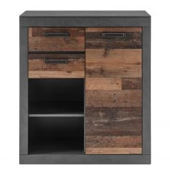 Red Living Ensemble meubles TV Buzan I (4 élém.) - Imitation bois recyclé / Anthracite -Meubles TV muraux Soldes 1000223920 200828 15460800101 DETAILS P000000001000223920