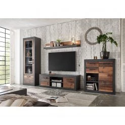 Red Living Ensemble meubles TV Buzan I (4 élém.) - Imitation bois recyclé / Anthracite -Meubles TV muraux Soldes 1000223920 200828 15462000103 MOOD DETAILS P000000001000223920 mood