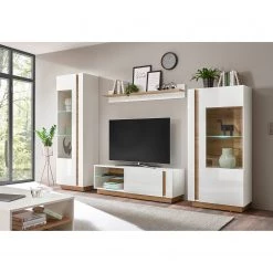 Loftscape Ensemble meubles TV Cailla I (4 élém.) - Blanc brillant / Imitation chêne 20 Loftscape Ensemble meubles TV Cailla I (4 élém.) - Blanc brillant / Imitation chêne -Meubles TV muraux Soldes 1000223923 200828 15483600131 MOOD DETAILS P000000001000223923 mood