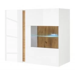 Loftscape Ensemble meubles TV Cailla II (4 élém.) - Blanc brillant / Imitation chêne -Meubles TV muraux Soldes 1000223932 200828 15503800180 DETAILS P000000001000223932