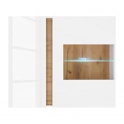 Loftscape Ensemble meubles TV Cailla II (4 élém.) - Blanc brillant / Imitation chêne -Meubles TV muraux Soldes 1000223932 200828 15504000182 DETAILS P000000001000223932