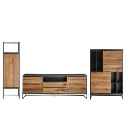 Red Living Ensemble meubles TV Barview II (3 élém.) - Placage bois - Chêne / Anthracite -Meubles TV muraux Soldes 1000224225 210215 11265100014 DETAILS P000000001000224225