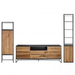 Red Living Ensemble meubles TV Barview III (3 élé.) - Placage bois - Chêne / Anthracite -Meubles TV muraux Soldes 1000224226 210215 11270800024 DETAILS P000000001000224226