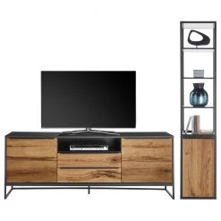 Red Living Ensemble meubles TV Barview IV (2 élém.) - Placage bois - Chêne / Anthracite -Meubles TV muraux Soldes 1000224227 210203 12420900008 DETAILS P000000001000224227