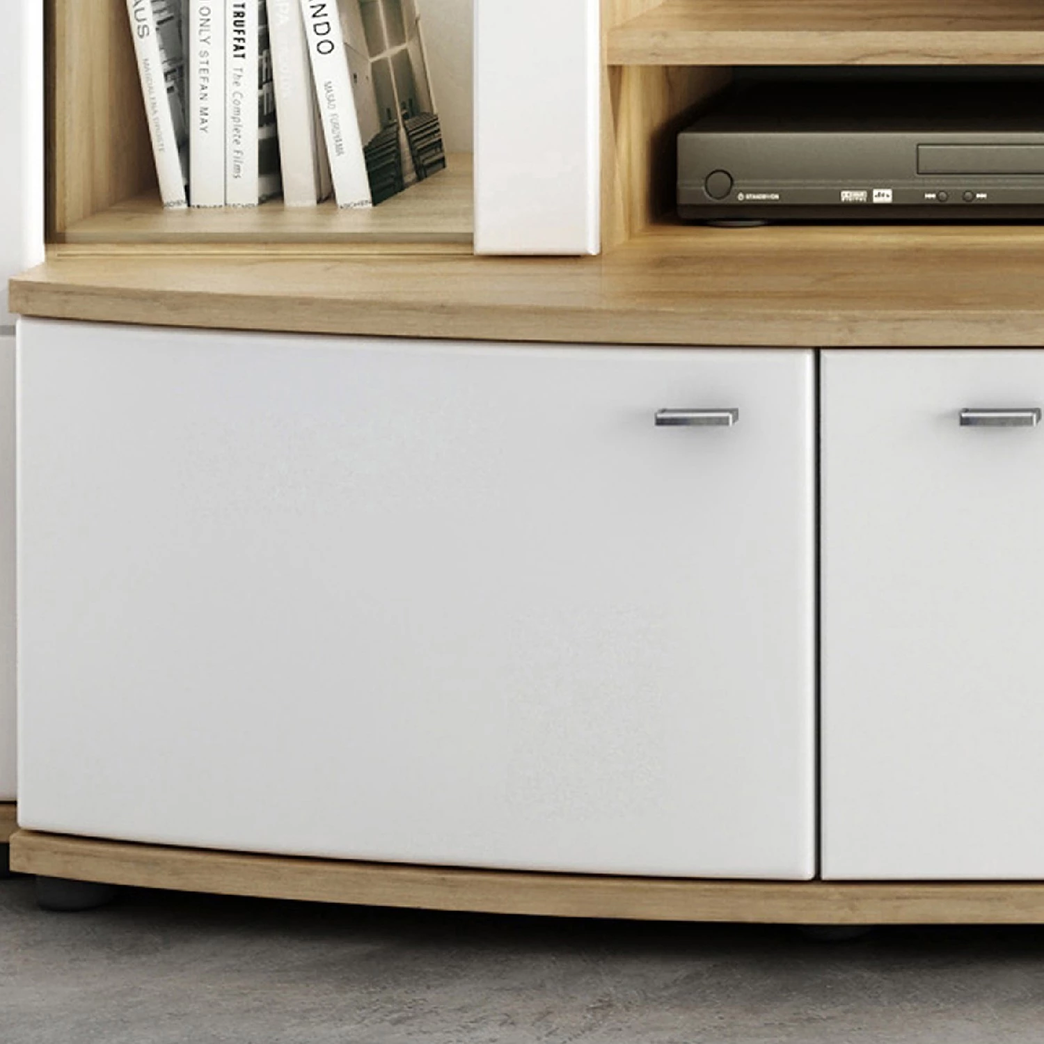 Loftscape Ensembles meubles TV Colcord (4 élém.) - Blanc brillant / Imitiation chêne 8 Loftscape Ensembles meubles TV Colcord (4 élém.) - Blanc brillant / Imitiation chêne – Image 6