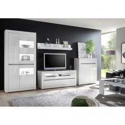 Loftscape Ensemble meubles TV Cape Ann V (4 élém.) - Blanc brillant / Blanc mat