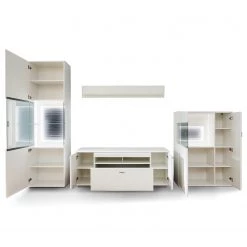 Loftscape Meubles TV muraux Cassville I ( 4 élém.) - Blanc mat / Anthracite -Meubles TV muraux Soldes 1000226401 200925 06051800007 DETAILS P000000001000226401