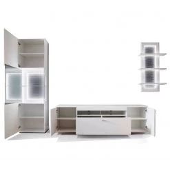 Loftscape Meubles TV muraux Cassville II ( 4 él.) - Blanc mat / Anthracite -Meubles TV muraux Soldes 1000226402 200925 06054000022 DETAILS P000000001000226402