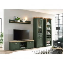 Norrwood Ensemble meubles TV Cardet I (4 élém.) - Vert mousse / Imitation chêne de Wotan -Meubles TV muraux Soldes 1000227559 201016 13035000051 MOOD DETAILS P000000001000227559 mood