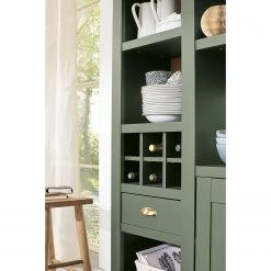 Norrwood Ensemble meubles TV Cardet I (4 élém.) - Vert mousse / Imitation chêne de Wotan -Meubles TV muraux Soldes 1000227559 201016 13035900061 DETAILS P000000001000227559