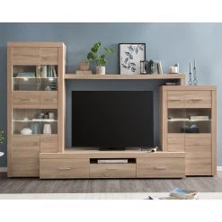 Loftscape Ensemble meubles TV Vierzon (4 éléments) - Imitation chêne Sonoma