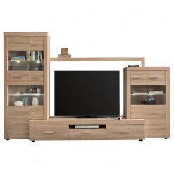 Loftscape Ensemble meubles TV Vierzon (4 éléments) - Imitation chêne Sonoma -Meubles TV muraux Soldes 1000237339 201230 13131100031 DETAILS P000000001000237339