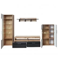 Loftscape Ensemble meubles TV Belloc (4 éléments) - Avec éclairage - Noir mat / Imitation chêne 11 Loftscape Ensemble meubles TV Belloc (4 éléments) - Avec éclairage - Noir mat / Imitation chêne -Meubles TV muraux Soldes 1000249582 210302 14413400070 DETAILS P000000001000249582