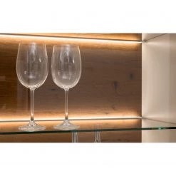 GWINNER Ensemble meubles TV Bellano I (4 élém.) - Placage en bois véritable - Blanc mat / Planches de chêne - Alignement à droite - Avec éclairage -Meubles TV muraux Soldes 1000254947 210511 10460900227 DETAILS P000000001000254947