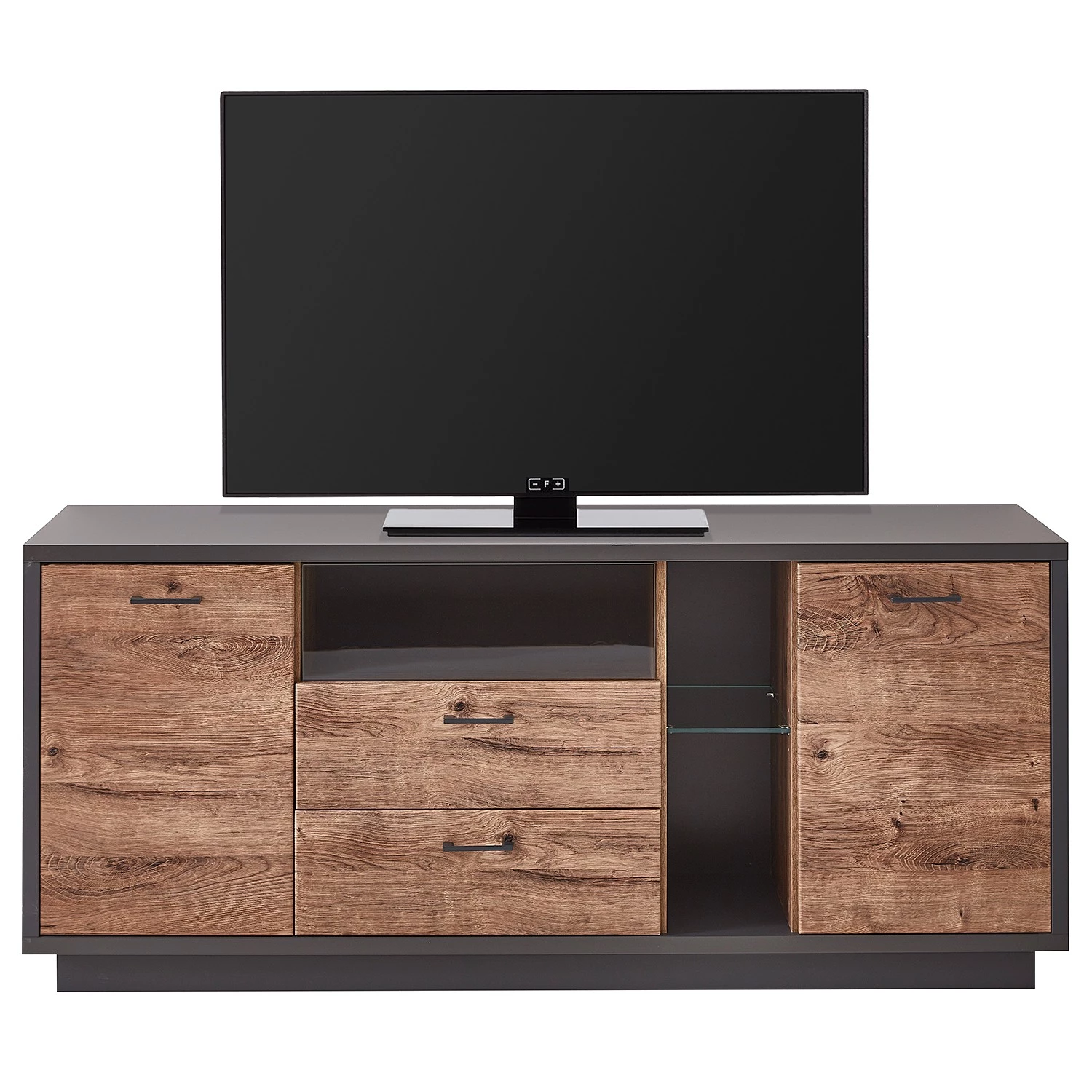 Red Living Ensemble meubles TV Batey II (3 élém.) - Imitation chêne de Havel / Graphite 5 Red Living Ensemble meubles TV Batey II (3 élém.) - Imitation chêne de Havel / Graphite – Image 3