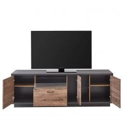 Red Living Ensemble meubles TV Batey (2 éléments) - Imitation chêne de Havel / Graphite -Meubles TV muraux Soldes 1000261854 210430 14481500027 DETAILS P000000001000261854