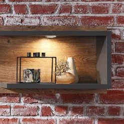 Red Living Ensemble meubles TV Batey (2 éléments) - Imitation chêne de Havel / Graphite -Meubles TV muraux Soldes 1000261854 210430 14481500030 DETAILS P000000001000261854