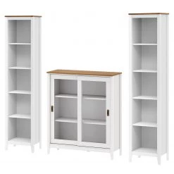Maison Belfort Ensemble meubles Rivery III (3 éléments) - Pin massif - Blanc