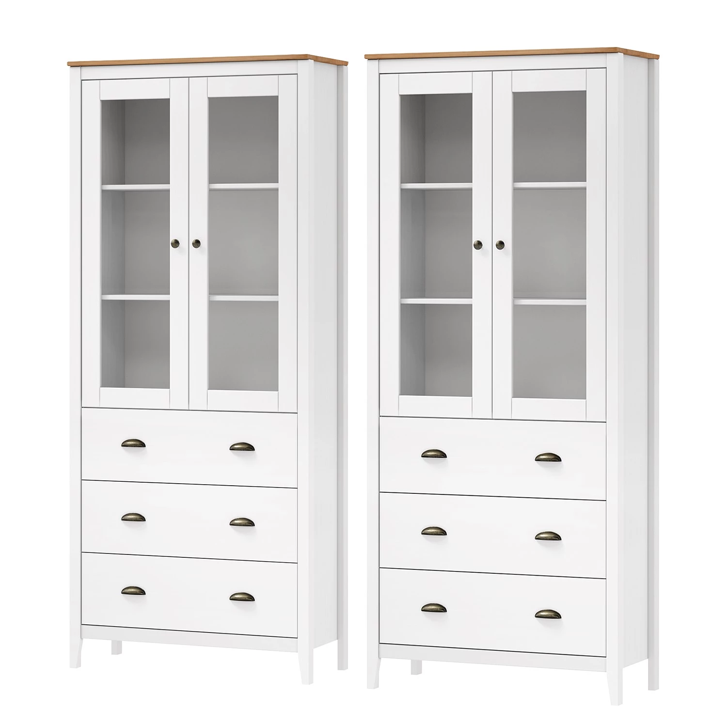 Maison Belfort Ensemble meubles Rivery IV (2 éléments) - Pin massif - Blanc 3 Maison Belfort Ensemble meubles Rivery IV (2 éléments) - Pin massif - Blanc