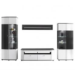 Loftscape Ensemble meubles TV Intento I (4 élém.) - Blanc brillant / Anthracite -Meubles TV muraux Soldes 1000288189 210827 12095800072 DETAILS P000000001000288189