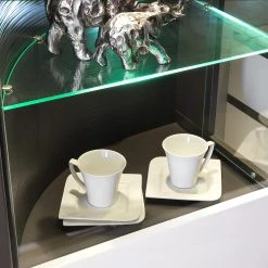 Loftscape Ensemble meubles TV Intento I (4 élém.) - Blanc brillant / Anthracite -Meubles TV muraux Soldes 1000288189 210827 12095800077 DETAILS P000000001000288189